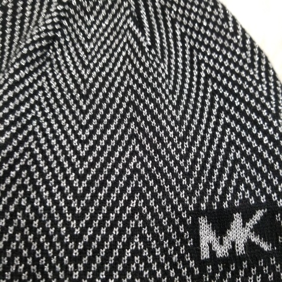 Michael Kors Black Silver Metallic Beanie - Picture 2 of 2